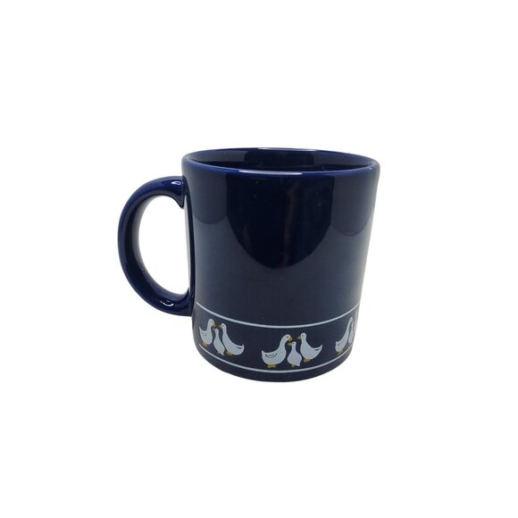 vintage cccc england porcelain blue duck design 10oz coffee mug - Picture 1 of 4